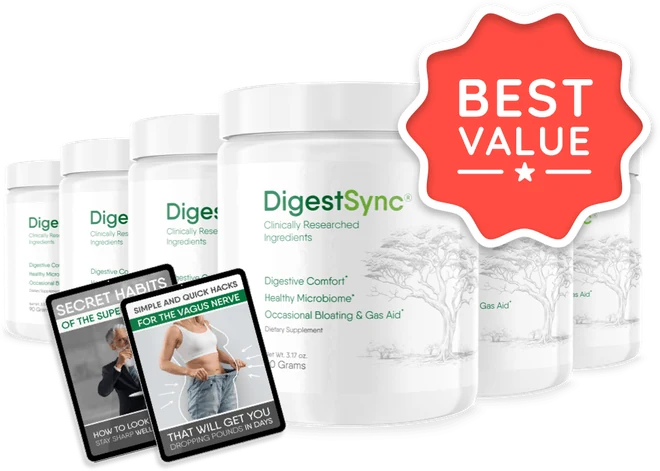 DigestSync 6 jars — 180-day supply